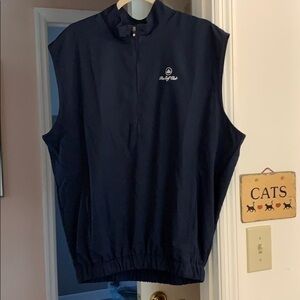 Navy golf vest shell size M